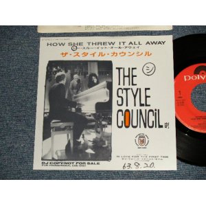 Photo: STYLE COUNCIL スタイル・カウンシル w/PAUL WELLER of THE JAM - A)HOW SHE THREW IT ALL AWAY  B)IN LOVE FOR THE FIRST TIME(Ex++/MINT- WOFC) / 1988 JAPAN ORIGINAL "PROMO ONLY" Used 7" Single 