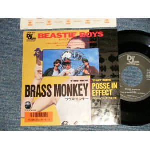 Photo: BEASTIE BOYS ビースティ・ボーイズ - A)BRASS MONKEY ブラス・モンキー  B)POSSE IN EFFECT パシ・イン・エフェクト (Ex++/MINT- WOFC) / 1987 JAPAN ORIGINAL "PROMO" Used 7" Single 