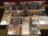 Photo: THE BEATLES ザ・ビートルズ - 18 TITLES Complete Set (PLEASE+WITH+A HARD+FOR SALE+HELP+REVOLVER+RUBBER+SGT+WHITE+YELLOW+ABBEY+LET+NOLLYWOOD+OLDIES+20GREATEST+RED+BLUE(NEW) / 1992 Version + 14993 Version JAPAN "BRAND NEW" LP with OBI 