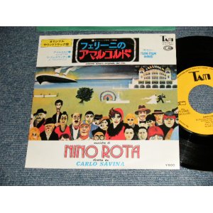 Photo: ost NINO ROTA ニーノ・ロータ "AMARCORD"「フェリーニのアマルコルド」A)AMARCORDアマルコルド  B)LA "FOGARACCIA" (Ex+++/MINT-) / 1974 JAPAN ORIGINALN Used 7" Single 