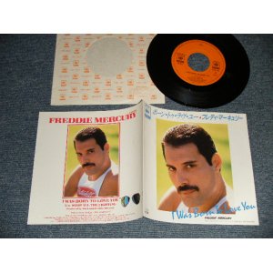 Photo: FREDDIE MERCURY フレディ・マーキュリー  - A) I WAS BONE TO LOVE YOU ボーン・トゥー・ラヴ・ユー   B) STOP ALL THE FIGHTING   (MINT-/MINT-) / 1985 JAPAN ORIGINAL Used 7" Single