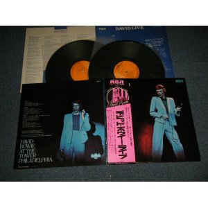 Photo: DAVID BOWIE デビッド・ボウイ - DAVID LIVE ライブ (Ex+++/MINT) / 1976 Version JAPAN REISSUE Used 2-LP with OBI