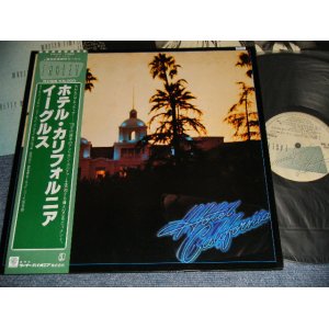 Photo: EAGLES イーグルス - HOTEL CALIFORNIA (With POSTER + INSERTS) (MINT-/MINT-) / 1981 Japan Reissue Used LP with OBI