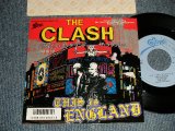 Photo: The CLASH  ザ・クラッシュ - A)THIS IS ENGLAND   B)DO IT NOE (MINT-/MINT-) / 1985 JAPAN ORIGINAL "PROMO STAMP" Used 7" Single 