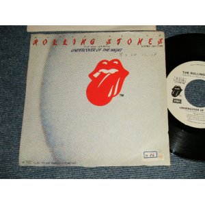 Photo: THE ROLLING STONES ローリング・ストーンズ - A) UNDERCOVER OF THE NIGHT   B) ALL THE WAY DOWN (POOR/Ex)  / 1983 JAPAN REISSUE "WHITE LABEL PROMO"  Used 7" 45rpm Single 