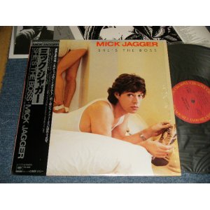 Photo: MICK JAGGER ミック・ジャガー (The ROLLING STONES ローリング・ストーンズ) - SHE'S THE BOSS (MINT/MINT) /  1985 JAPAN ORIGINAL Used LP with OBI 