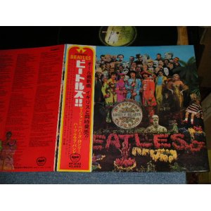 Photo:  THE BEATLES ビートルズ - SGT PEPPERS LONELY HEARTS CLUB BAND(PM : 1 K) (¥2000 Mark) (MINT/MINT) / 1969 Version JAPAN "SOFT COVER" Used LP with OBI With BACK ORDER SHEET 補充票部付き