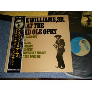 Photo: HANK WILLIAMS ハンク・ウイリアムス - LIVE AT THE GRAND OPRY (MINT-/MINT-)  / 1976 JAPAN ORIGINAL Used  LP  with OBI 