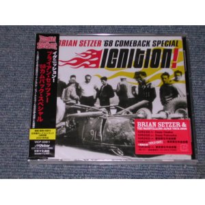 Photo: BRIAN SETZER  '68 COMEBACK SPECIAL(STRAY CATS ストレイ・キャッツ ) - IGNITION! + 3 Bonus / 2006 JAPAN Sealed CD With OBI 