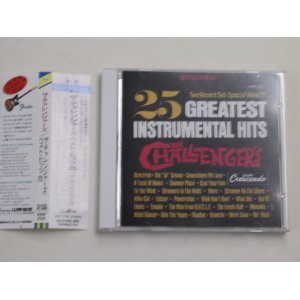 Photo: THE CHALLENGERS - 25 GREATEST INSTRUMENTAL HITS  / 1991 JAPAN ORIGINAL USED CD With OBI 