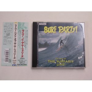 Photo: THE SURFARIS - SURF PARTY! THE BEST OF LIVE!  / 1995 JAPAN ORIGINAL used CD With OBI 