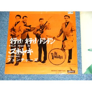 Photo: THE VENTURES  - WALK RIGHT IN  ( Large  370 Yen Mark :Ex++/Ex+++ ) / 1965 JAPAN REISSUE BLACK WAX VINYL  Used 7" Single 