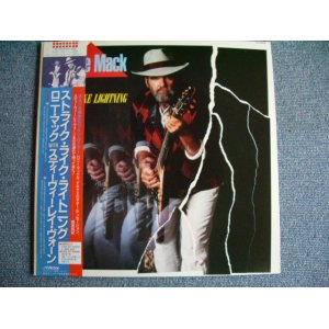 Photo: LONNIE MACK With STEVIE RAY VAUGHAN - STRIKE LIKE LIGHTNING / 1985 JAPAN MINT LP w/Obi 