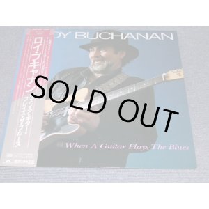 Photo: ROY BUCHANAN - WHEN A GUITAR PLAYS THE BLUES(With OTIS CLAY ) / 1985 JAPAN ORIGINAL LP+Obi 