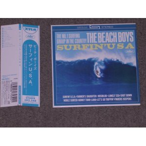 Photo: BEACH BOYS - SURFIN' USA / 2nd ISSUE OBI  JAPAN Mini-LP Paper-Sleeve CD used 