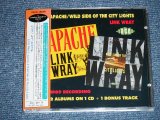 Photo: LINK WRAY - APACHE/WILD SIDE OF THE CITY LIGHTS   / 1990 UK ORIGINAL CD With 2002 JAPAN  ORIGINAL OBI & LINNER Used CD 