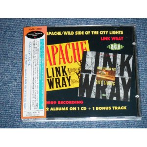 Photo: LINK WRAY - APACHE/WILD SIDE OF THE CITY LIGHTS   / 1990 UK ORIGINAL CD With 2002 JAPAN  ORIGINAL OBI & LINNER Used CD 