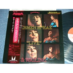 Photo: CARMEN McRAE - LIVE AND WAILING  / 1976 JAPAN ORIGINAL Used LP With OBI 