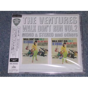 Photo: THE VENTURES - WALK DON'T RUN VOL.2 ( MONO & STEREO 2 in 1 + Bonus )  / 2000 JAPAN Sealed CD 