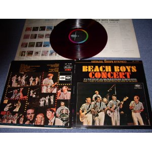 Photo: BEACH BOYS - CONCERT With 4 PAGE BOOKLET / 1960s JAPAN ORIGINAL RED WAX LP 