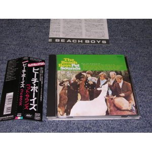 Photo: THE BEACH BOYS - PET SOUNDS ( 1989 RELEASED version / NON-Bonus Tracks Version ) / 1989 JAPAN ORIGINAL Used  CD with OBI 