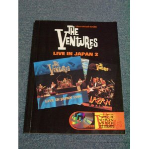 Photo: THE VENTURES - LEAD GUITAR SCORE  LIVE IN JAPAN 2  : LIVE IN JAPAN 1990  With CD  / 1998 JAPAN  Used BOOK + CD 