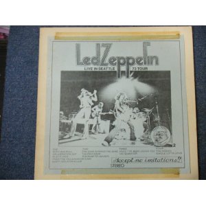 Photo: LED ZEPPELIN - LIVE IN SEATTLE 73 TOUR  / 1970s  BOOT  COLLECTORS   LP  