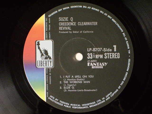 Photo: CCR / CREEDENCE CLEARWATER REVIVAL - SUZIE Q w/OBI( Debut ALBUM )