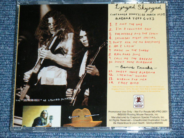 Photo: LYNYRD SKYNYRD - CHATANUGA TENNESSEE MARCH 1975  / 2000 Released   COLLECTORS BOOT  Brand New CD