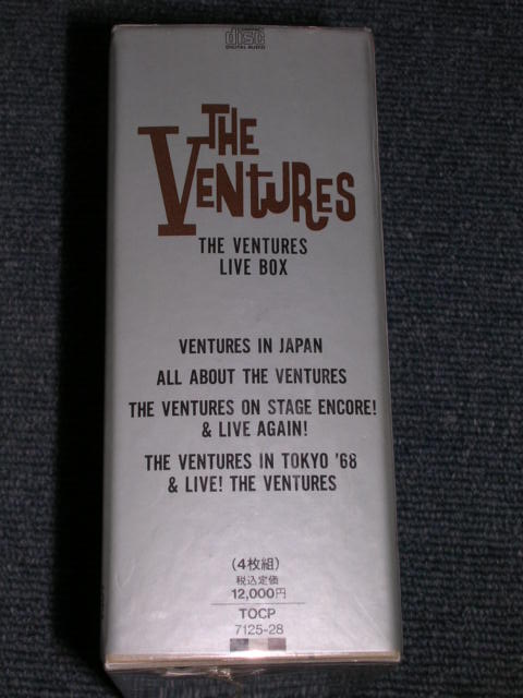 Photo: THE VENTURES - THE VENTURES LIVE BOX / 1992 JAPAN ORIGINAL Promo Sealed 4 CD BOXSET 