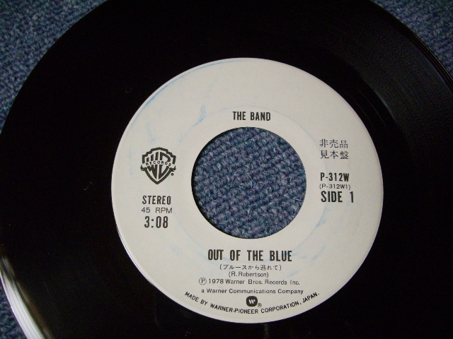 Photo: THE BAND - OUT OF THE BLUE / 1978 WHITE LABEL PROMO 7"