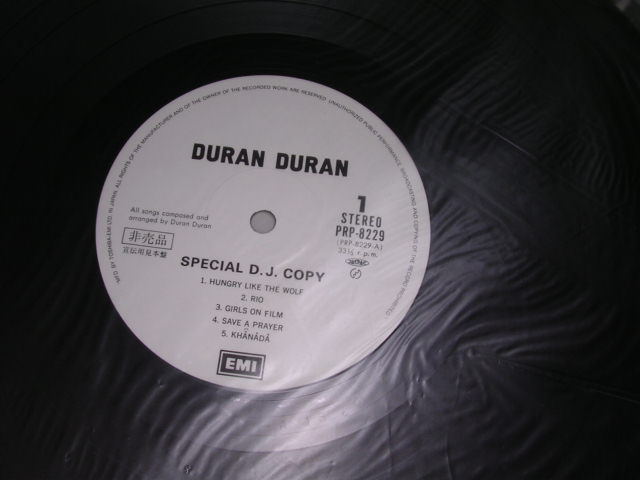 Photo: DURAN DURAN - SPECIAL D.J.COPY  / 1980s JAPAN PROMO ONLY MINT LP 