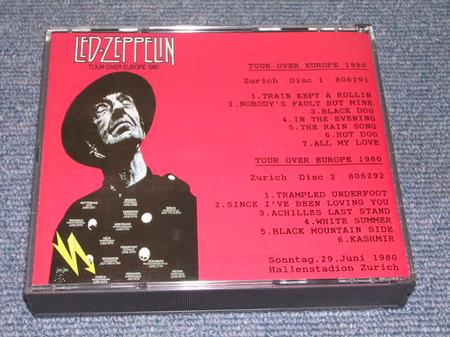 Photo: LED ZEPPELIN - TOUR OVER EUROPE 1980 / 1990??? RELEASE COLLECTORS 2CD's