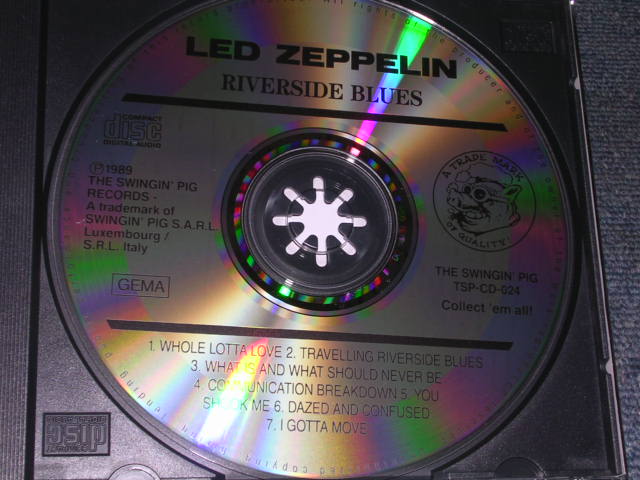 Photo: LED ZEPPELIN - RIVERSIDE BLUES / 1989 RELEASE COLLECTORS CD