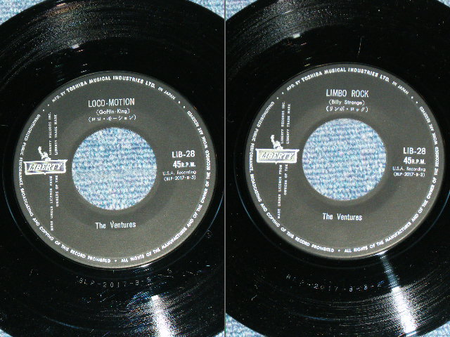 Photo: THE VENTURES  - LOCO-MOTION ( 330 Yen Mark : Ex/MINT- ) / 1962 JAPAN ORIGINAL Used 7" Single 