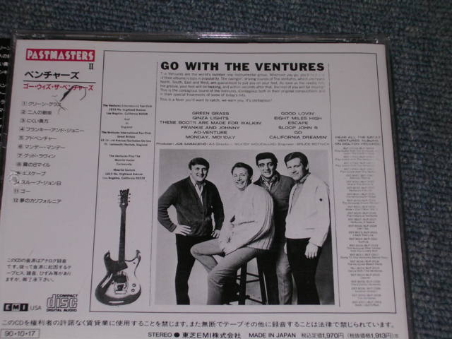 Photo: THE VENTURES - GO WITH THE VENTURES / 1990 JAPAN ORIGINAL Used  CD With OBI 