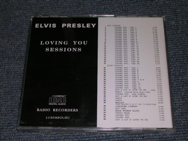 Photo: ELVIS PRESLEY - LOVING YOU SESSION / 1993 BRAND NEW COLLECTOR's CD