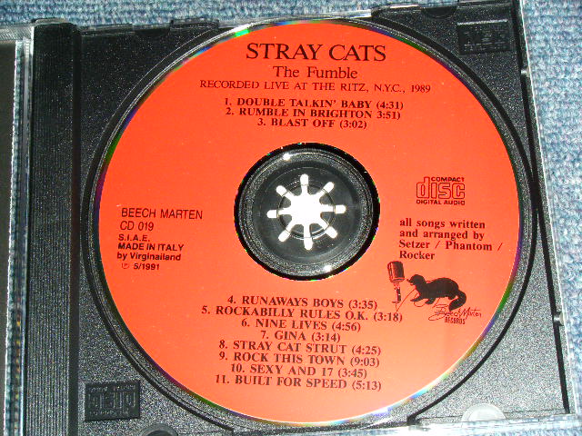 Photo: STRAY CATS ストレイ・キャッツ  - THE FUNBLE : RECORDED LIVE AT THE RITZ N.Y.C. 1989 / 1991 ITALY  COLLECTORS (  BOOT ) Brand New  CD