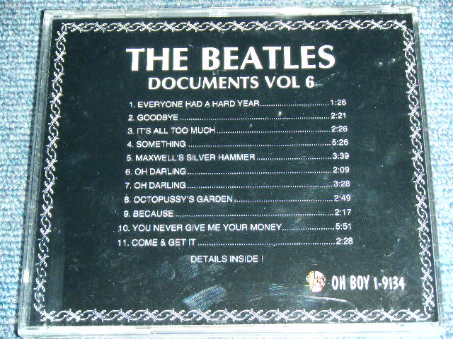 Photo: THE BEATLES - DOCUMENTS VOL.96 / 1991 GERMAN Used COLLECTOR'S CD 