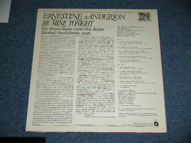 Photo: ERNESTINE ANDERSON  - BE MINE TONIGHT / 1987 US ORIGINAL + JAPAN LINNER OBI  Used LP 