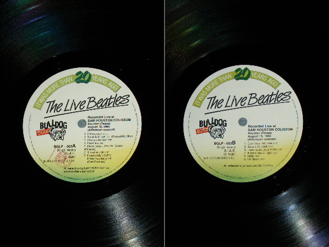 Photo: THE BEATLES -  SAM HOUSTON COLOSSEUM ( Huston Texas August 19, 1965 ) /  COLLECTORS ( BOOT ) 2-LP