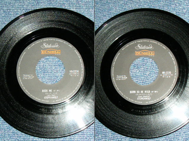 Photo: STEPPENWOLF - ROCK ME : BORN TO BE WILD / 1970? JAPAN ORIGINAL Used 7" Single 