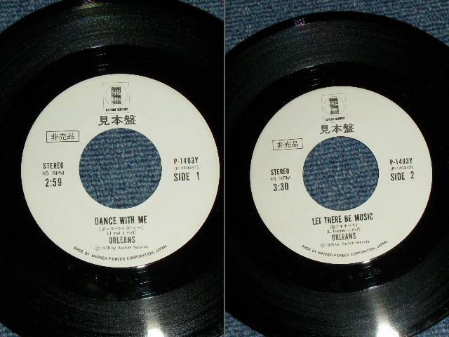 Photo: ORLEANS - DANCE WITH ME  / 1975 JAPAN ORIGINAL White Label PROMO  Used 7" Single With PICTURE COVER