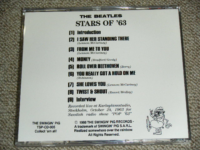 Photo: THE BEATLES -  STARS OF '63 / 1988 GERMAN ORIGINAL Brand New  COLLECTOR'S CD 