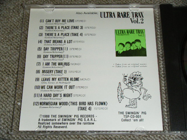 Photo: THE BEATLES -  ULTRA RARE TRAX VOL.1 ( 1st Press "ORANGE" Jacket ) / 1988 GERMAN  Brand New  COLLECTOR'S CD 