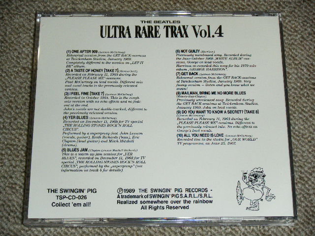 Photo: THE BEATLES -  ULTRA RARE TRAX VOL.4 / 1989 GERMAN ORIGINAL Brand New  COLLECTOR'S CD 