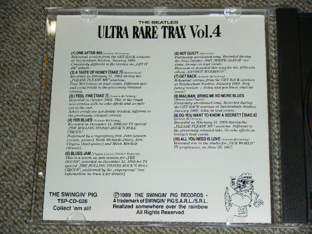 Photo: THE BEATLES -  ULTRA RARE TRAX VOL.4 / 1989 GERMAN ORIGINAL Brand New  COLLECTOR'S CD 