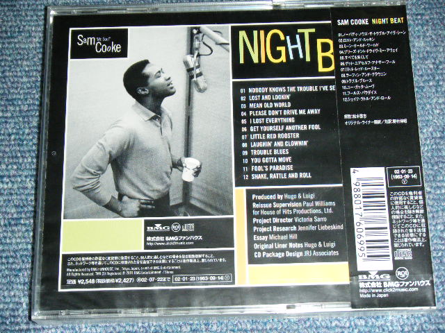 Photo: SAM COOKE - NIGHT BEAT / 2002 JAPAN Brand New SEALED CD Out-Of-Print