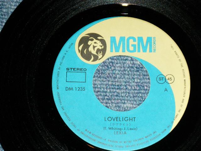 Photo: LEXIA  レキシア - LOVELIGHT ( Ex+/Ex+++  ) / 1973 JAPAN ORIGINAL Used 7" Single 