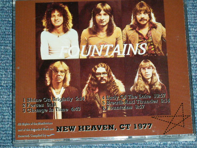 Photo: STARCASTLE - FOUNTAINS ( LIVE NEW HEAVEN CT 1977)  / COLLECTORS(BOOT) "BRAND NEW" CD